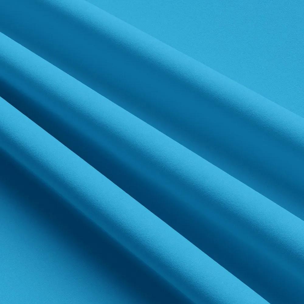 Hotový záves na riasiacej páske so zirkónmi 140x250 cm tyrkysovo modrý