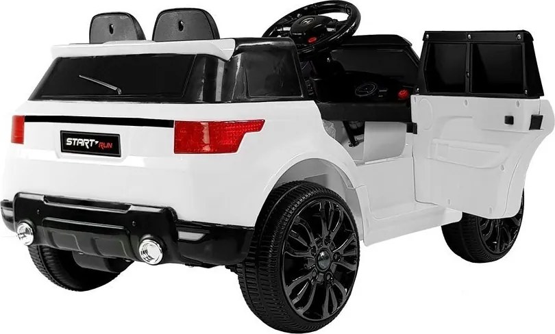 LEAN CARS Elektrické autíčko HL1638 s diaľkovým ovládaním, MP3 a LED svetlom biele