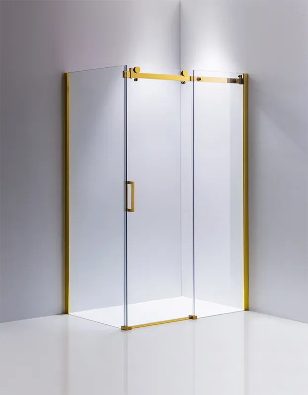 BPS-koupelny Obdĺžnikový sprchový kút HYD-OK203C 120x80 zlatý/transparent - bez vaničky