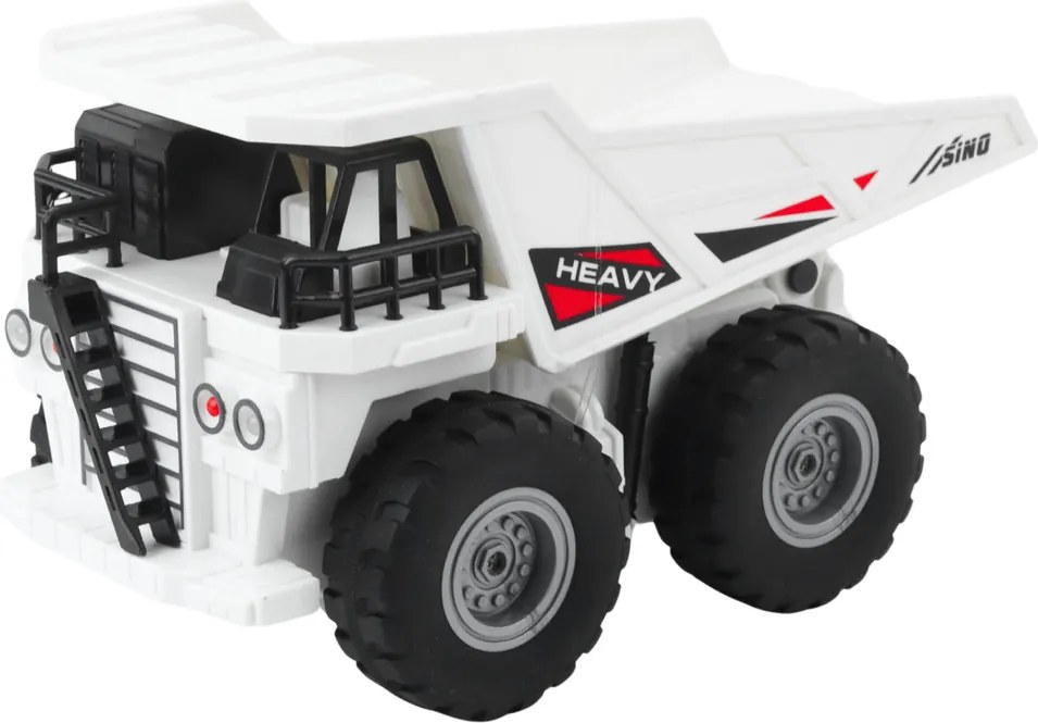 LEAN Toys Sklápacie auto na diaľkové ovládanie RC svetlá a zvuky biele 1:24