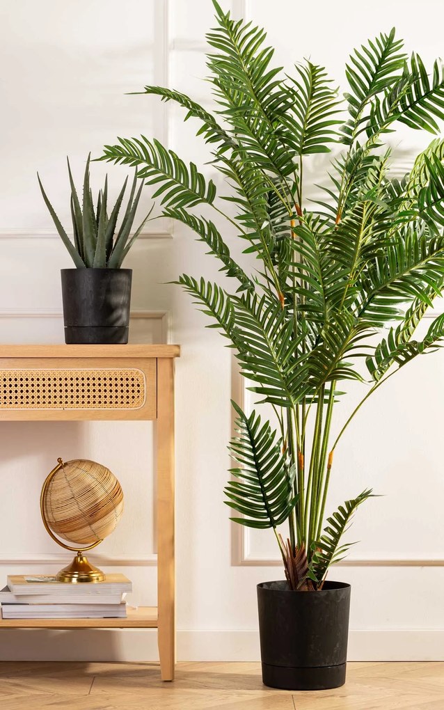 Sada 2 ks květináčů Azalea černý beton