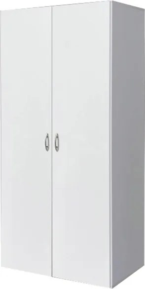 Sconto Šatníková skriňa SEBA 2 biela