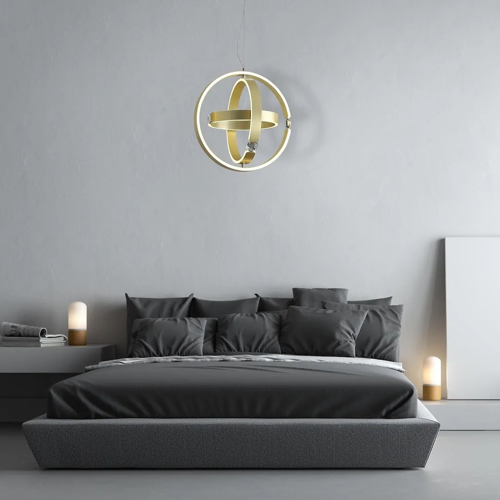 Závesné LED svietidlo Sirius, 3x LED 80w, 4000k, g