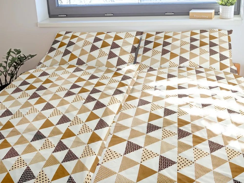 Polášek Bavlnené obliečky LENKA - Béžová | 140 x 220 cm / 70 x 90 cm