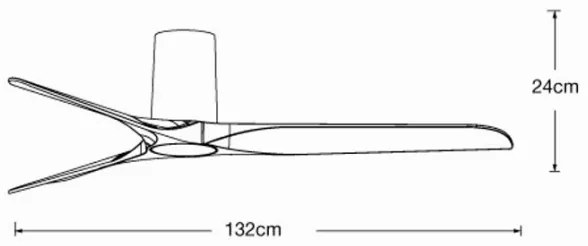 Lucci air 21610149 - Stropný ventilátor LONDO čierna + diaľkové ovládanie