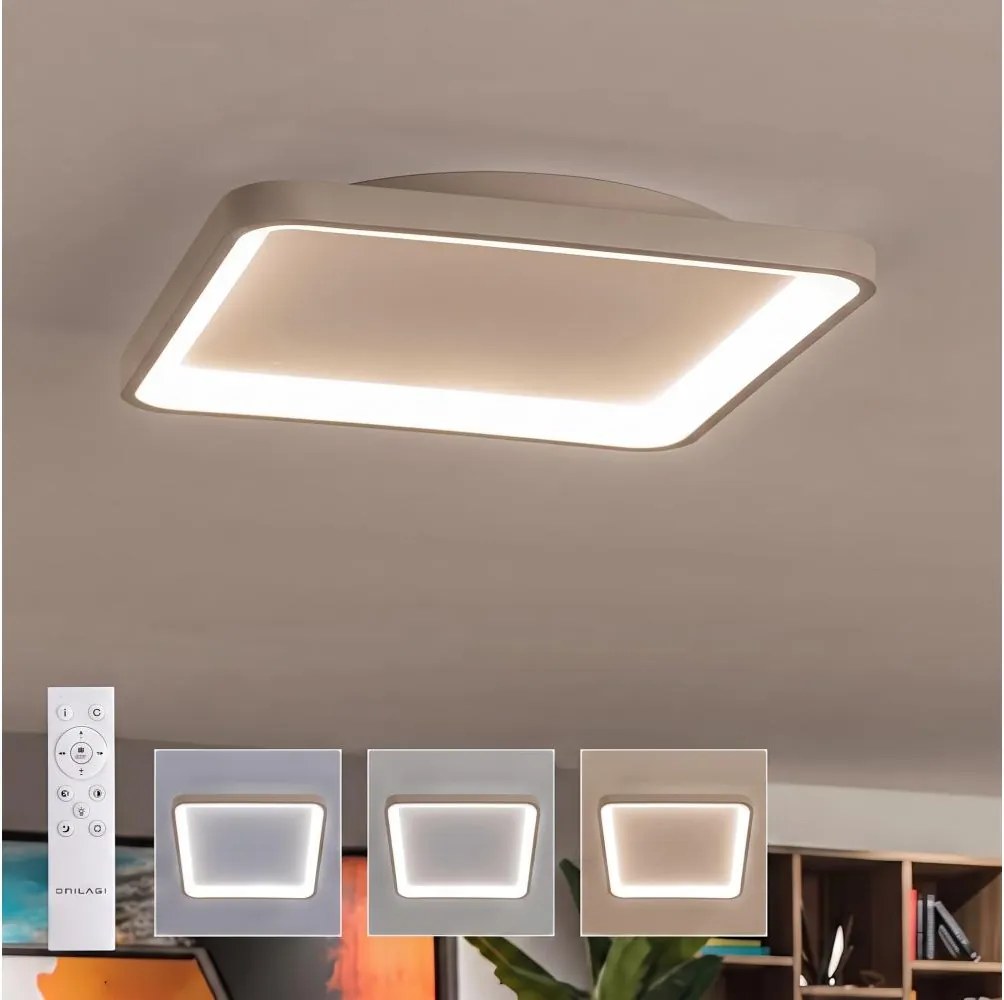 BRILAGI - LED stmievateľné stropné svietidlo FALCON SLIM LED/50W/230V biela/béžová + diaľkové ovládanie