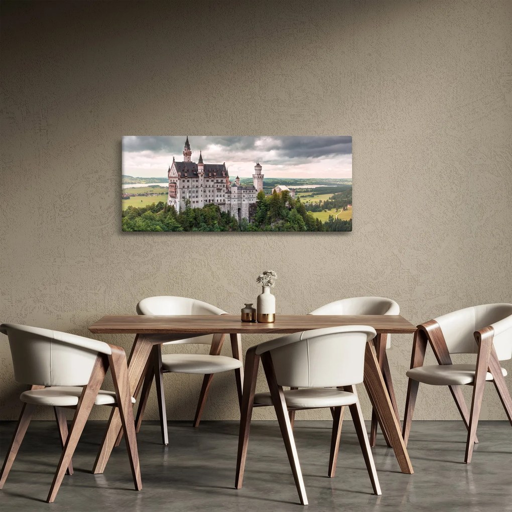 Obraz - Zámok na skalách (120x50 cm)