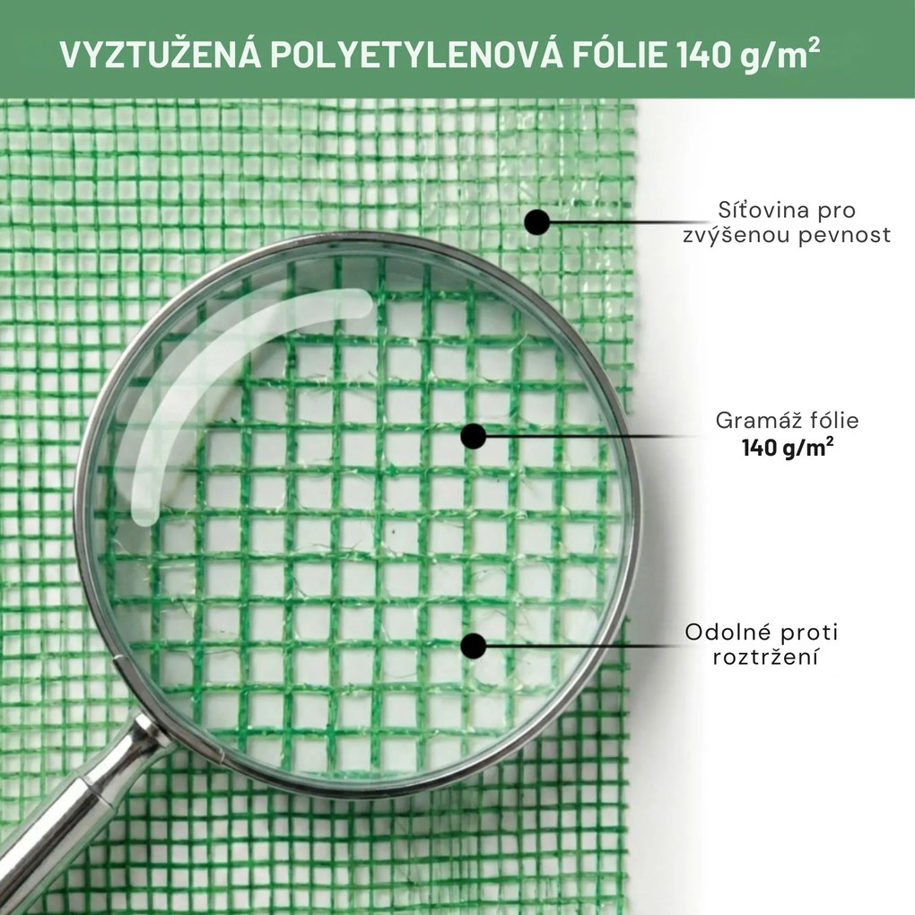 Záhradný fóliovník BEDDIE I 200x300x200 cm zelený
