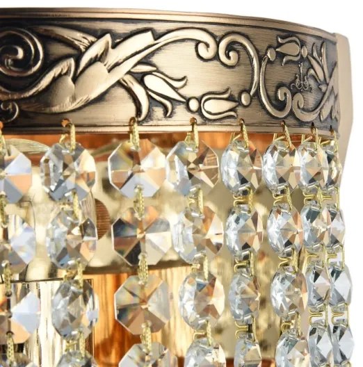 Maytoni DIA890-WL-01-G - Nástenné svietidlo PALACE 1xE27/60W/230V