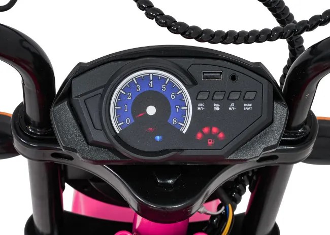 Elektrická motorka SUPERMOTO ružová