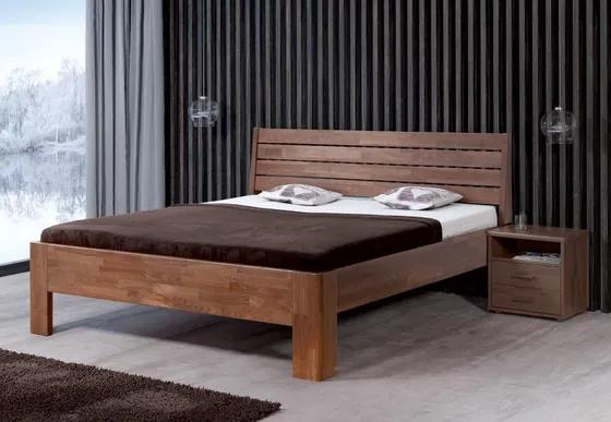 BMB GLORIA XL - masívna buková posteľ 200 x 210 cm, buk masív