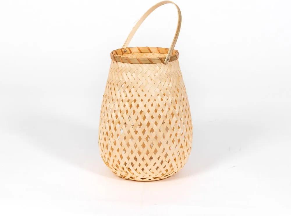 Bambusový lampáš Compactor Bamboo Lantern, ⌀ 18 cm