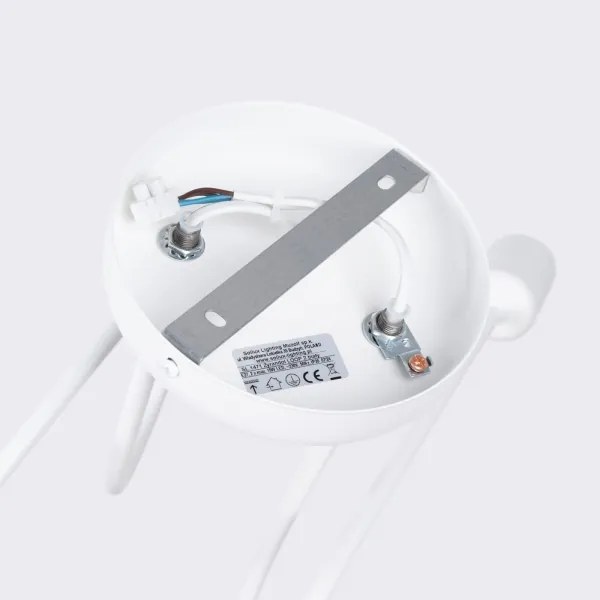 Sollux SL.1471 - Prisadený luster LOOP 2xE27/15W/230V biela