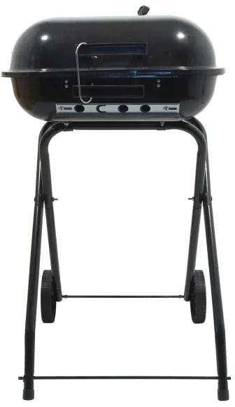 Prenosný gril na drevené uhlie čierna