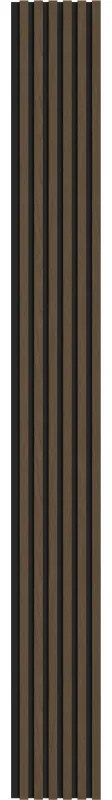 Mexen Lam-F, akustické stenové lamely 275 × 30 cm, plstený podklad 8 mm, technická dyha, orech espresso, S105-275307-3015-019
