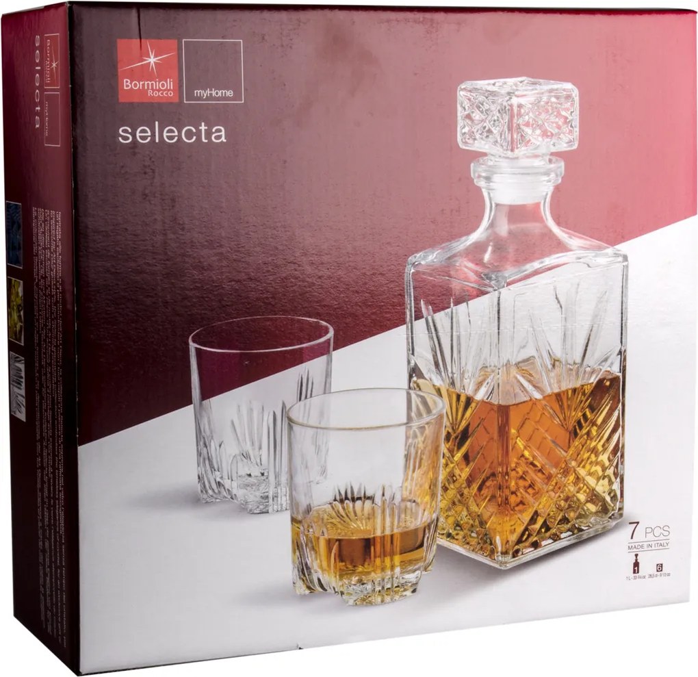 Bormioli Rocco Selecta 7-dielna sada na whisky