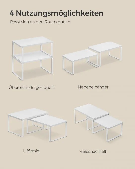 Set 4 kuchynských políc KCS027W01
