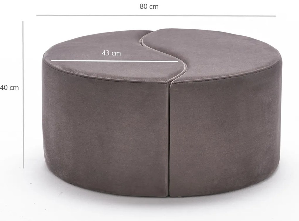 Stolička Alis Pouf Mink