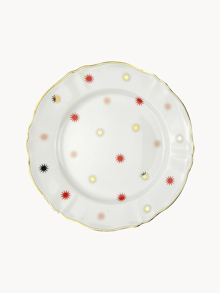 Ručne vyrobený porcelánový plytký tanier Abracadabra