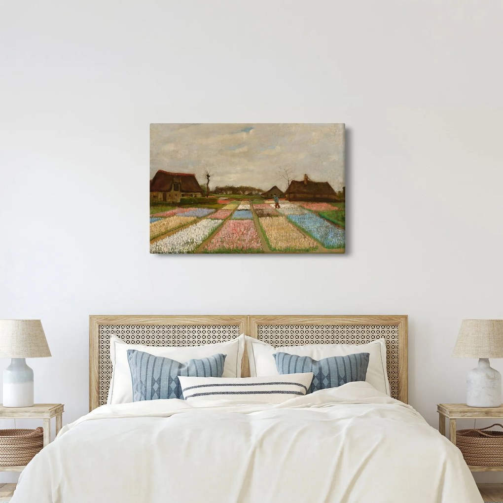 Obraz - Vincent van Gogh, Flower Beds in Holland, reprodukcia (90x60 cm)