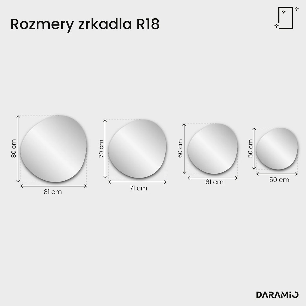 Zrkadlo Pure R18