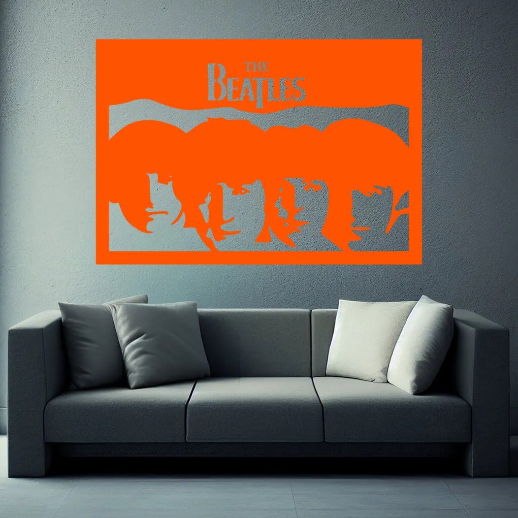 Veselá Stena Samolepka The Beatles Farba: bílá, Veľkosť: 60 x 41 cm