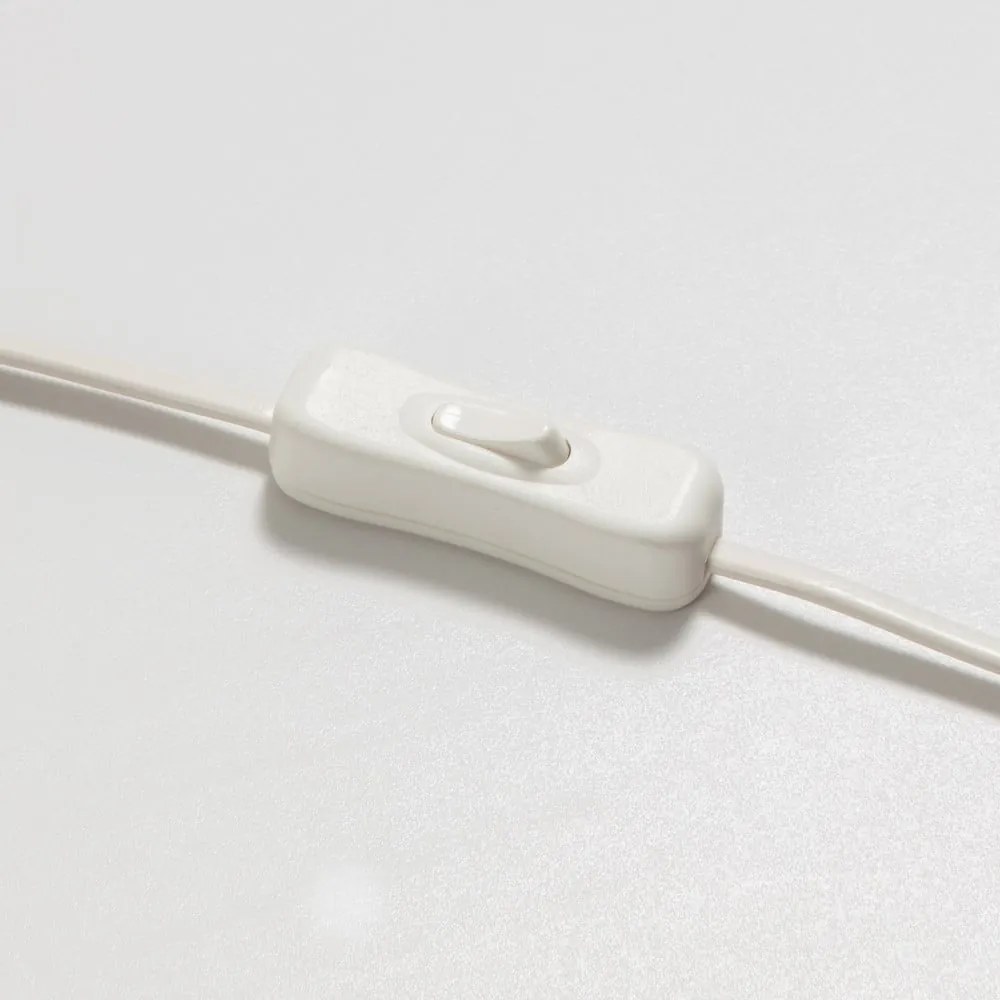 Stolová lampa s textilným tienidlom v bielo-prírodnej farbe (výška 28 cm) Eshe - Kave Home