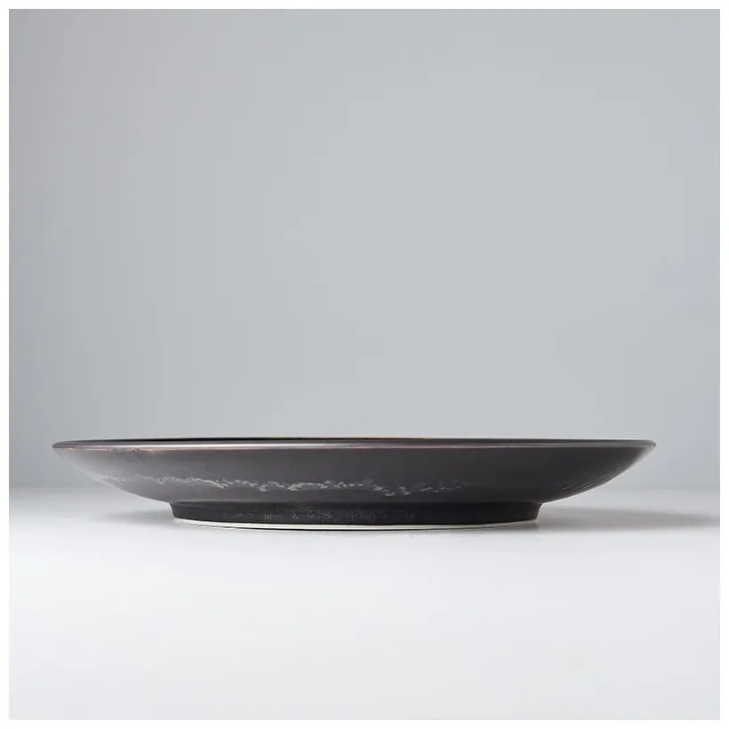 Čierny keramický tanier Mij Matt, ø 29 cm
