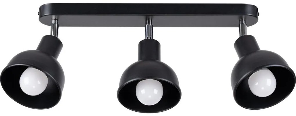 Sollux SL.1318 - Bodové svietidlo ELBA 3xE27/15W/230V čierna