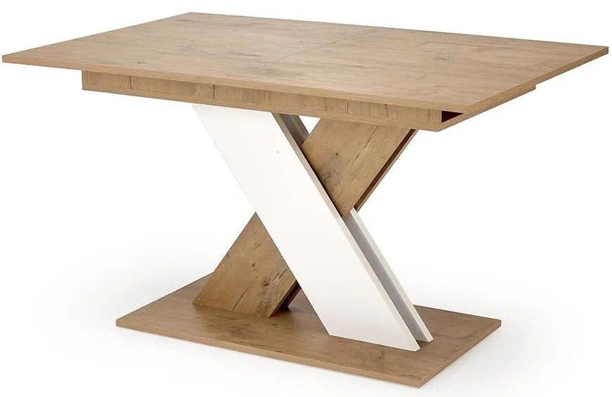 Stôl Xarelto 85x130 doska - dub lancelot/biela