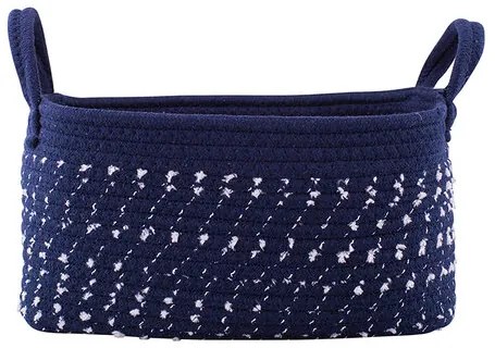 Altom Bavlnený hranatý košík Dark blue, 21 x 31 x 16 cm, S