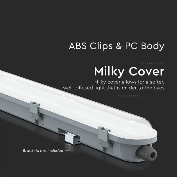 LED technické žiarivkové svietidlo s čipom SAMSUNG, 18 W, 230 V, 6500 K, IP65, 60 cm