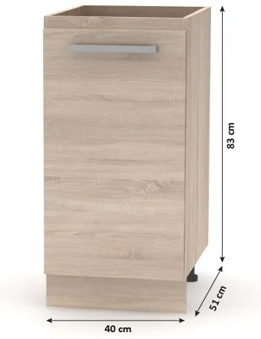 Kuchyňská linka 2,4 m, NOVA PLUS 0000210268 Tempo Kondela