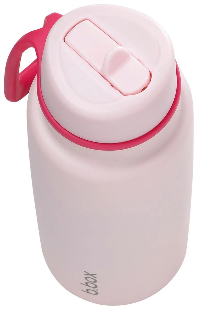 Antikorová termofľaša so slamkou 1 l - ružová