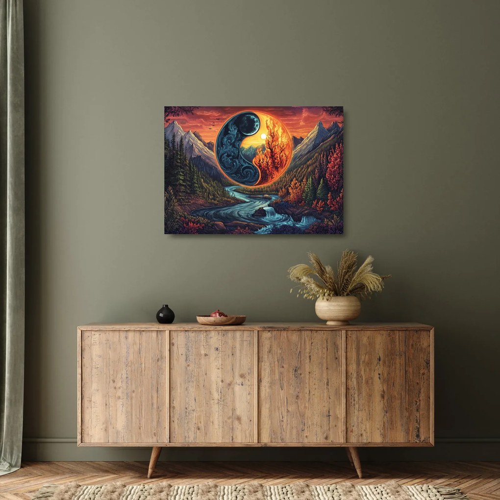 Sklenený obraz - Živly (70x50 cm)