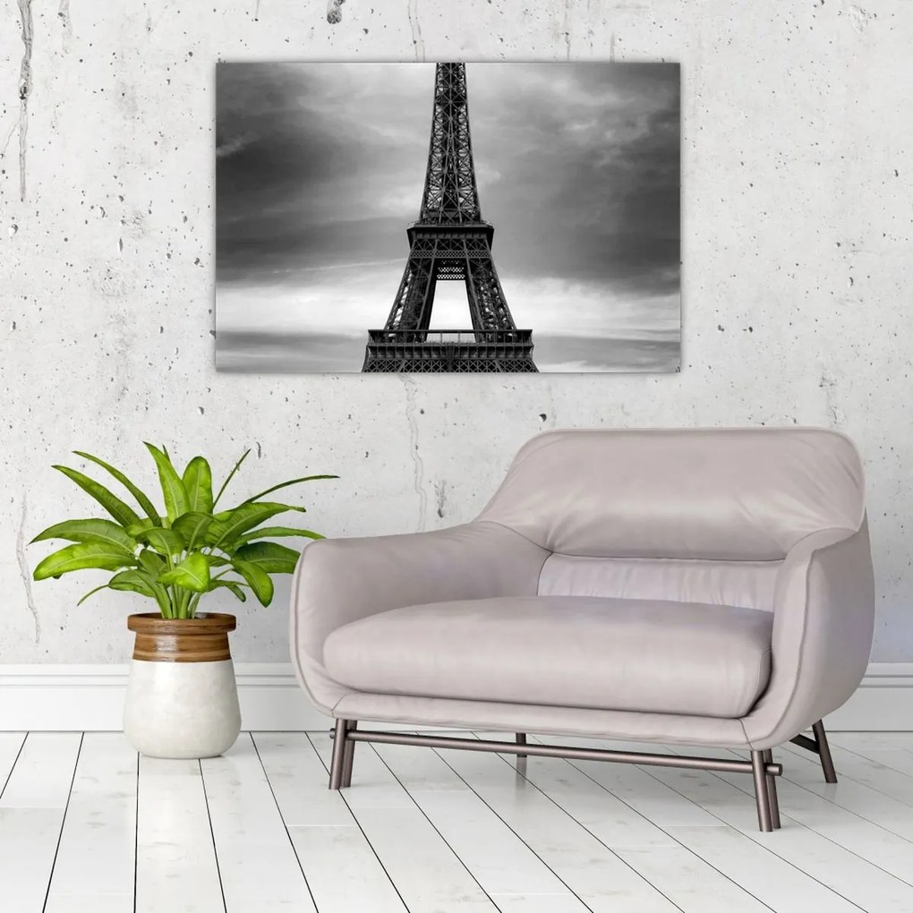 Obraz - Ružové auto v Paríži (90x60 cm)