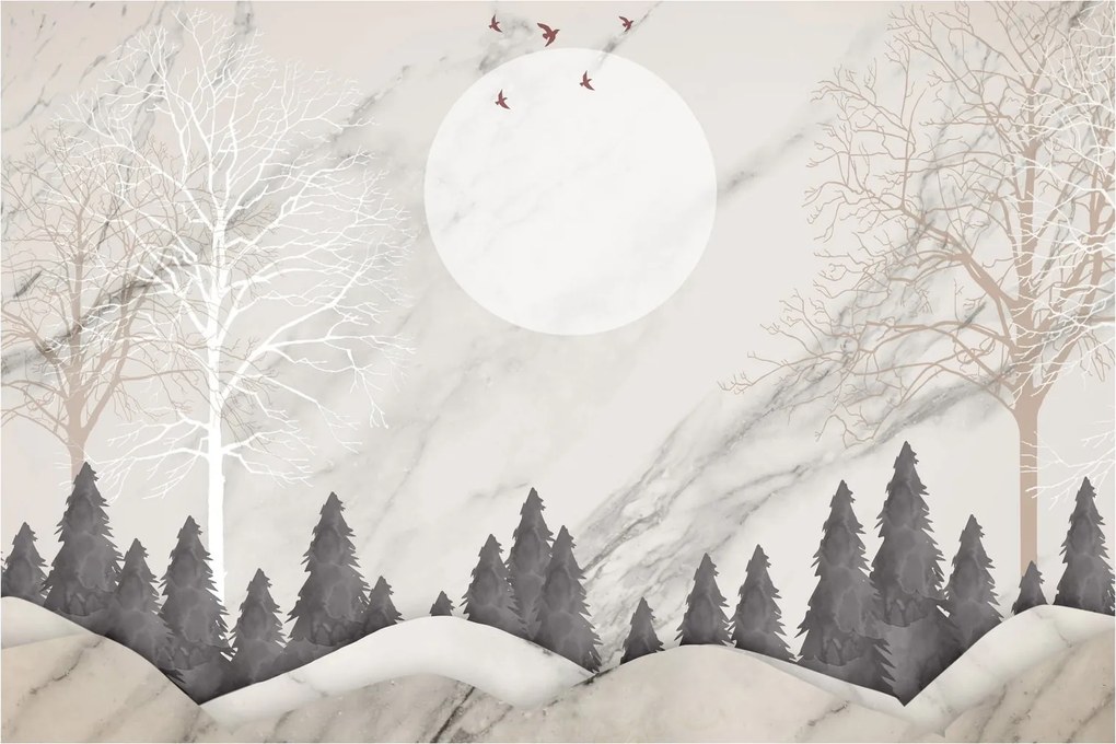 Obraz - Zimná krajina (90x60 cm)