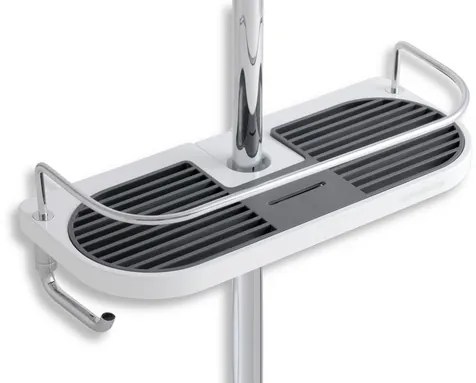 Novaservis Yacore polička biela/chróm 65580.1