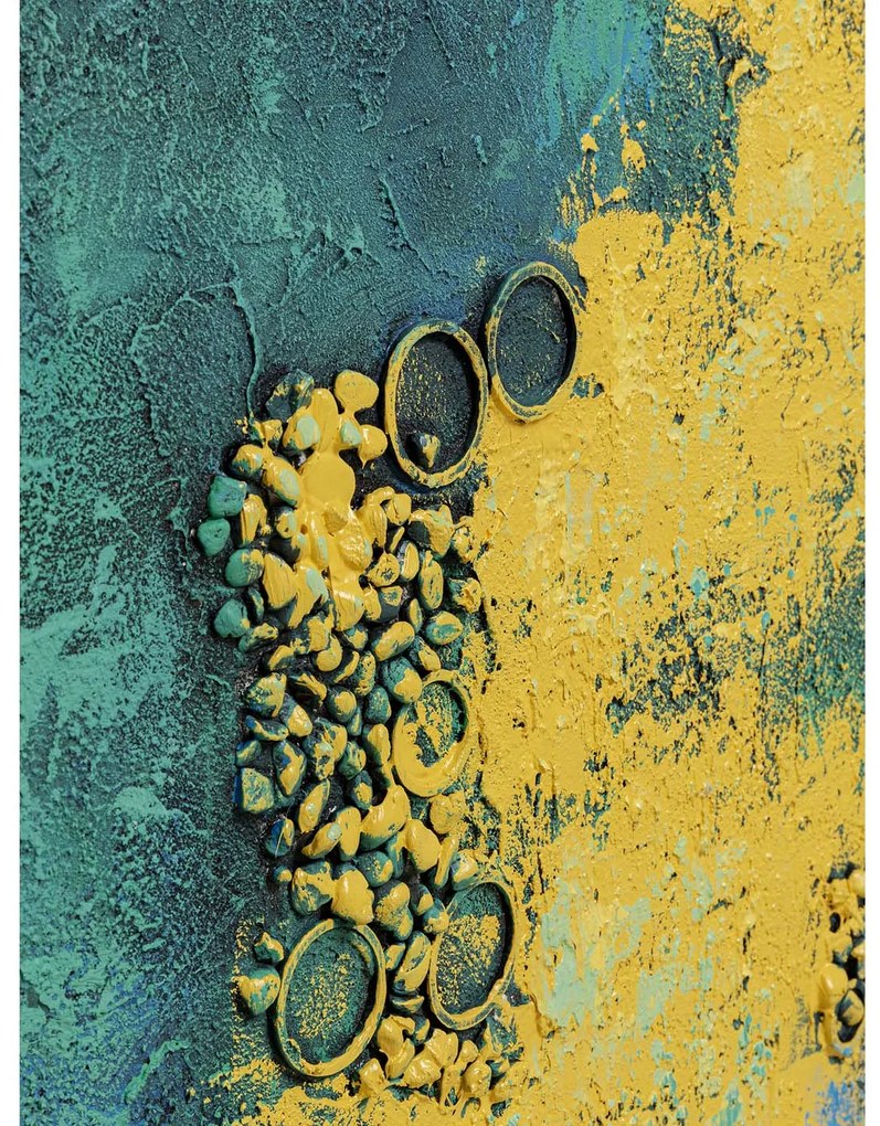 Jardin obraz modrý 125x125 cm