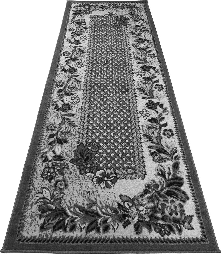 TA Koberec 7192B TMAVO SIVÁ LACNÁ PP CRM Rozmer: 80x200 cm