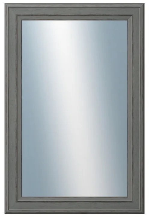 DANTIK - Zrkadlo v rámu, rozmer s rámom 40x60 cm z lišty STEP tmavošedá (3021)