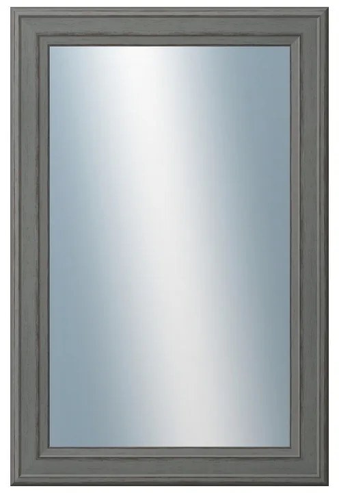 DANTIK - Zrkadlo v rámu, rozmer s rámom 40x60 cm z lišty STEP tmavošedá (3021)