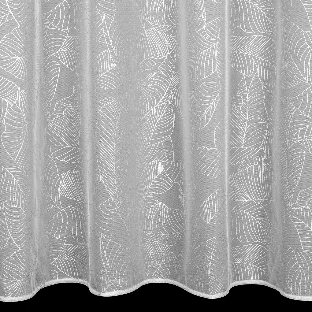 ZÁCLONA NA KRÚŽKOCH LEILA 140X260 CM LISTY