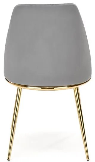 JEDÁLENSKÁ STOLIČKA KALEY ŠEDÁ BLUVEL 14 + ZLATÁ
