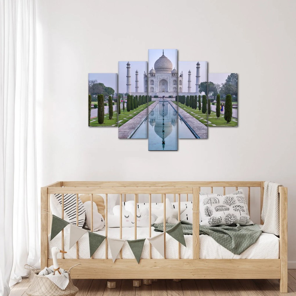 Obraz - Taj Mahal za východu slnka (150x105 cm)