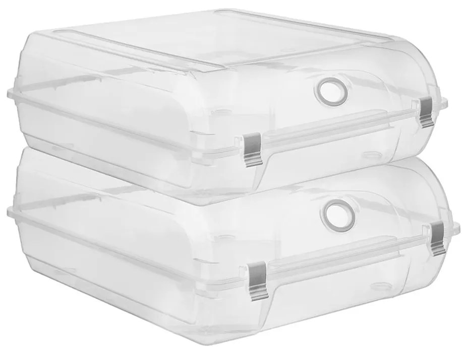 2. akosť - Box na topánky, uzamykateľný, určený na pánske topánky, HOLE 37x29x13cm