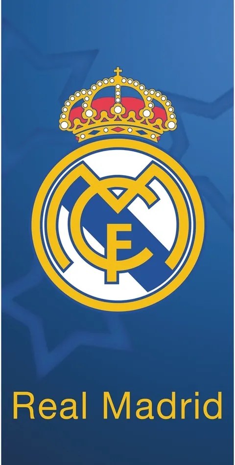 TipTrade Osuška Real Madrid Blue Stars, 70 x 140 cm