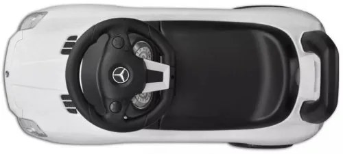 Biele Mercedes Benz detské autíčko na nožný pohon-
