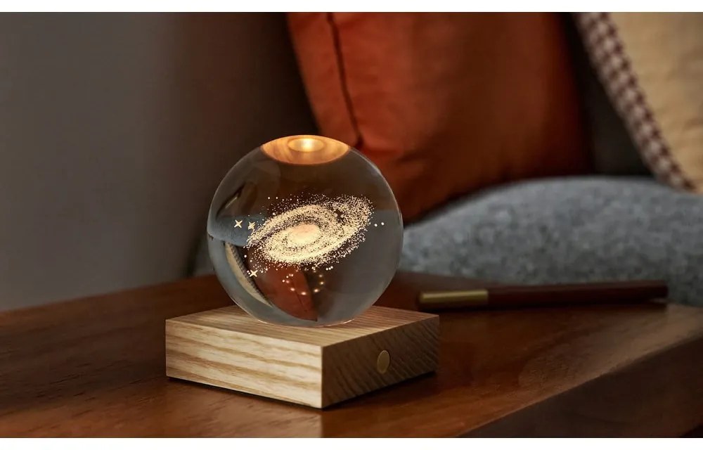 Tmavohnedá svetelná dekorácia na USB Amber – Gingko