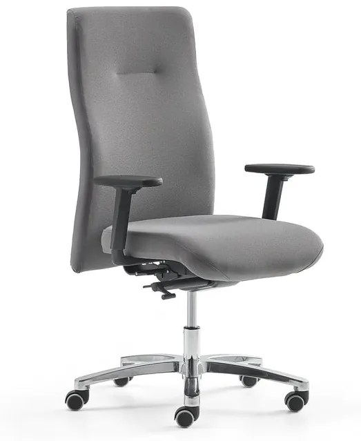 Kancelárske stolička BRADFORD, šedá tkanina